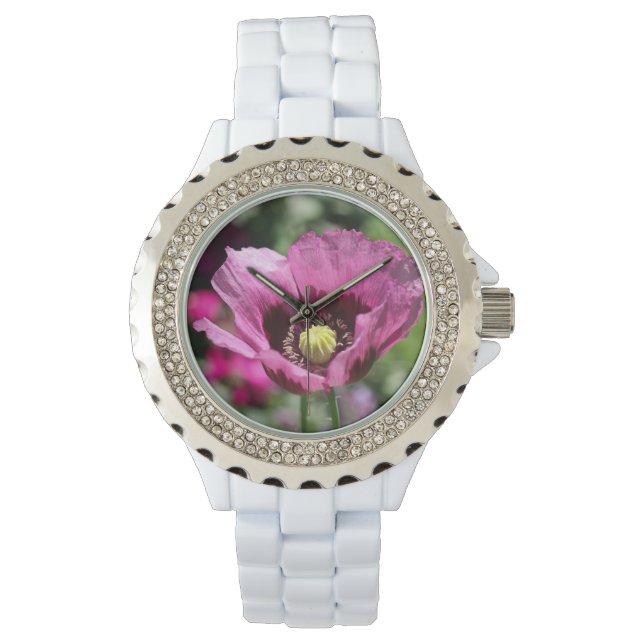 Lila Poppy Watch Armbandsur (Framsida)
