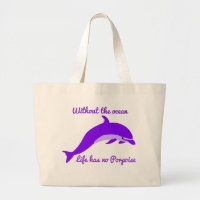 Lila Porpoise Tote Bag