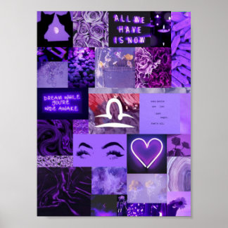 lila poster estetisk libra