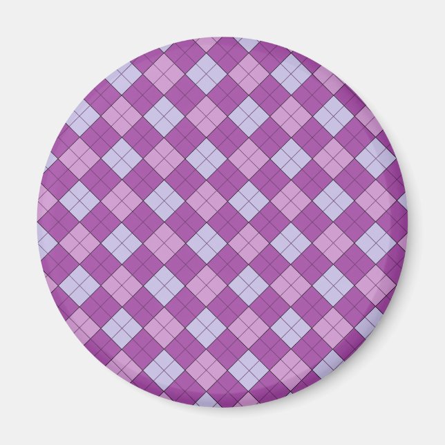 Lila Pput Magnet (runt) (Framsidan)