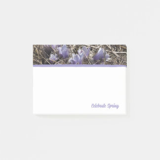 Lila Prairie Crocus Post-It-lappar Post-it Block
