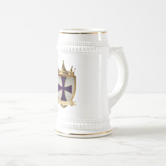 Lila prästerskapet RayEl vapen Stein Mugg (Framsida höger)