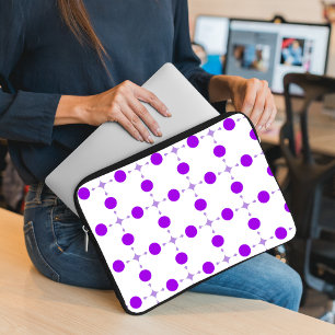 Lila prickar, Prickigt mönster, Prickar, Prickigt Laptop Fodral