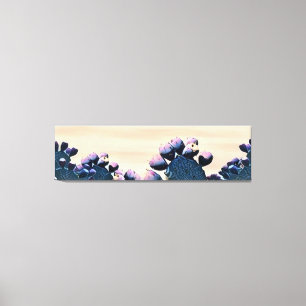 Lila, prickigt päron canvastryck