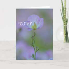 Lila Primula RSVP Inbjudan