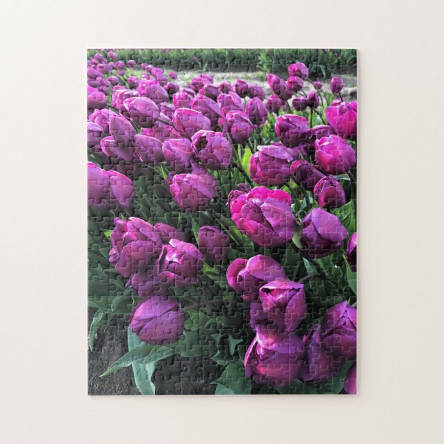 Lila Prince Tulips Pussel (Vertikal)