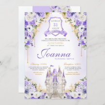 Lila Princess Castle Royal Lavender Quinceanera