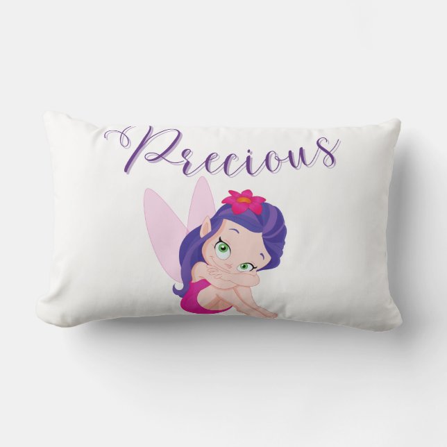 Lila Princess Fairy Lumbar Pillow Lumbarkudde (Framsida)