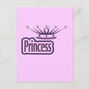 Lila Princess Krona Vykort