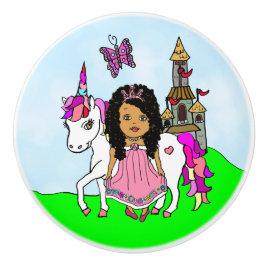 Lila Princess och Unicorn Knopp