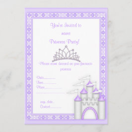 LILA PRINCESS PARTY-INBJUDAN INBJUDNINGAR