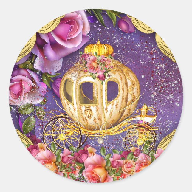 Lila Prinsessa Klistermärken (Framsida)