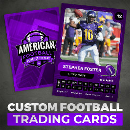 Lila Pro American Football Player Trafikkort