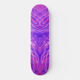 Lila psychedelic mönster mini skateboard bräda 18,7 cm