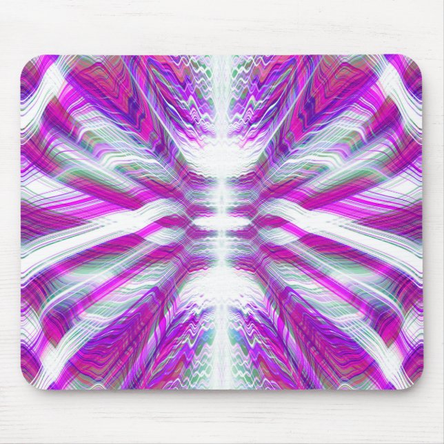 Lila psychedelic mönster musmatta (Framsidan)