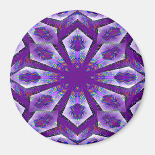 Lila Psychedelic Star... Magnet