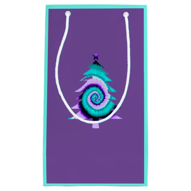 Lila Psychedelic Träd Gift Bag (Framsidan)