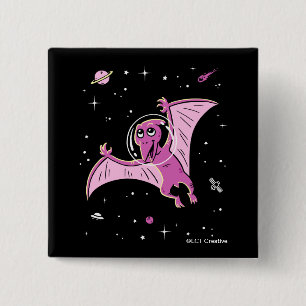 Lila Pterodactyl Dinos in Space Knapp