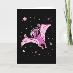 Lila Pterodactyl Dinos in Space Kort