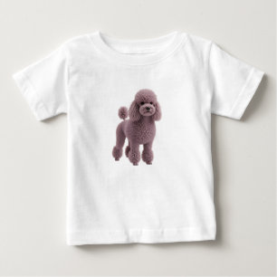 Lila Pudel Digital Illustration T Shirt