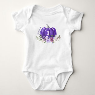 Lila Pumpkin och Namn T Shirt