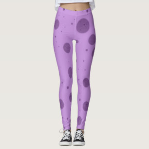 Lila Punktkaos Leggings