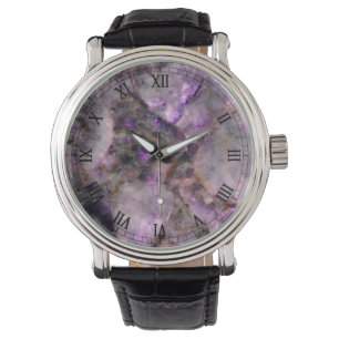 Lila Quartz Armbandsur