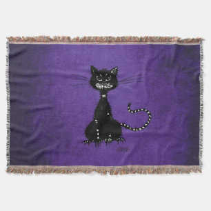 Lila Ragged Evil Black Cat Mysfilt