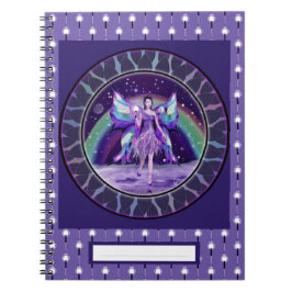 Lila Rain Fairy Anteckningsbok