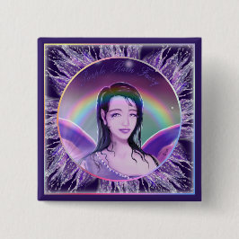 Lila Rain Fairy Button Knapp
