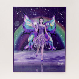Lila Rain Fairy Jigszle Puzzle Pussel