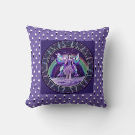 Lila Rain Fairy Pillow Fodral Kudde