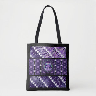 Lila rain Fairy Tote Bag Tygkasse