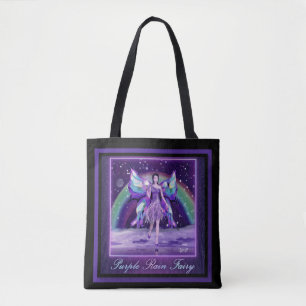 Lila rain Fairy Tote Bag Tygkasse