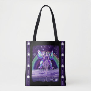 Lila rain Fairy Tote Bag Tygkasse