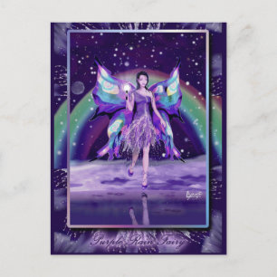 Lila Rain Fairy Vykort