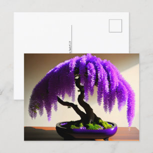 Lila Rain Wisteria Bonsai, Postcross Vykort