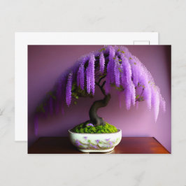 Lila Rain Wisteria Bonsai, Postcross Vykort