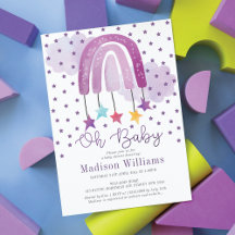 Lila Rainbow Baby Shower Pastel