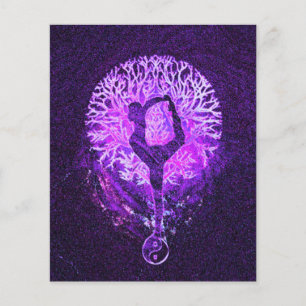 Lila Rainbow Energy Yin Yang Yoga Flygblad