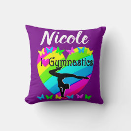 LILA RAINBOW I KÄRLEK GYMNASTICS DESIGN KUDDE