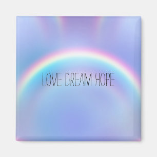 Lila Rainbow Kärlek Dream Hope Personlig Magnet