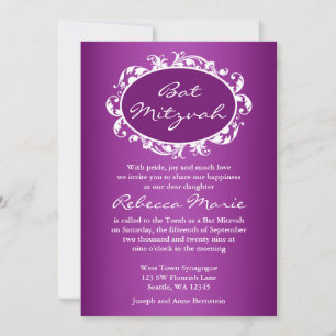 Lila Ram, Bat mitzvah Inbjudningar