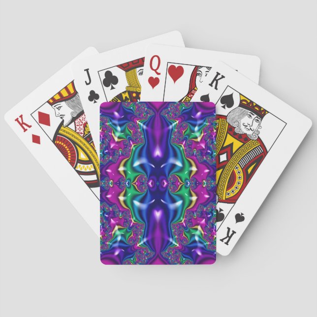 Lila ramprojektion ~ casinokort (Baksidan)