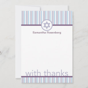 Lila Rand Bat mitzvah Tack Kort