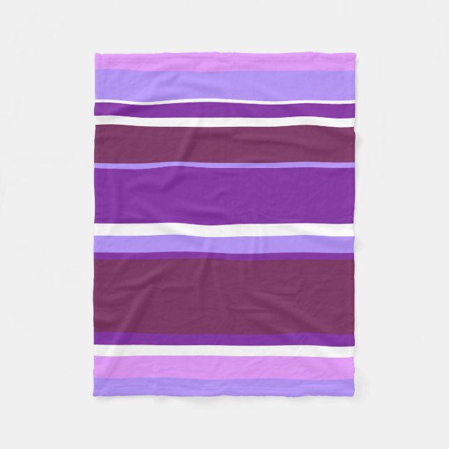 Lila rand fleecefilt (Framsidan)