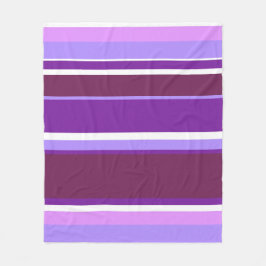 Lila rand fleecefilt