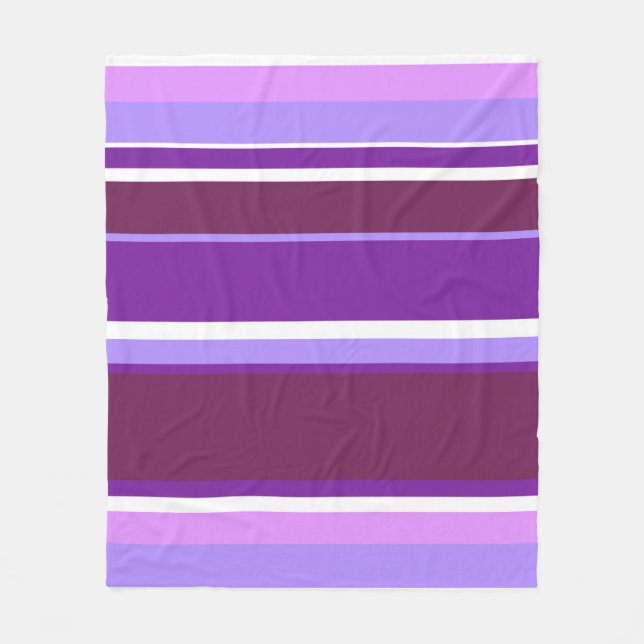 Lila rand fleecefilt (Framsidan)