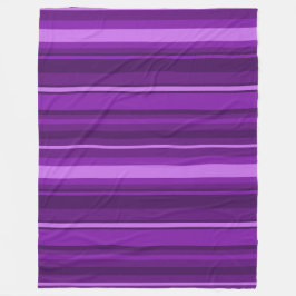 Lila rand fleecefilt