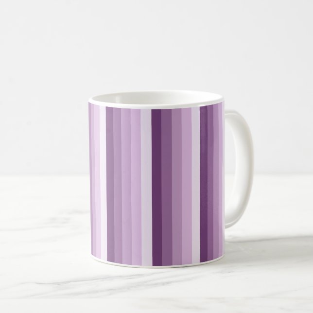 Lila rand kaffemugg (Framsida höger)